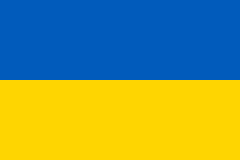 a blue and yellow flag